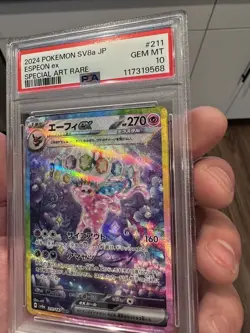 Pokemon Espeon ex SAR Japanese Terastal Festival 211/187 PSA 10 - Image 4