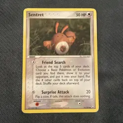 Sentret 75/109 Pokemon Ex Team Rocket Returns Common 2004 MP - Image 1