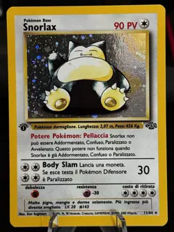 Pokemon TCG - Holo Snorlax 1st Edition ITALIAN Jungle 11/64 - LP - Image 1
