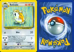 RATICATE 40/102 UNCOMMON BASE SET UNLIMITED POKEMON MP - Image 3