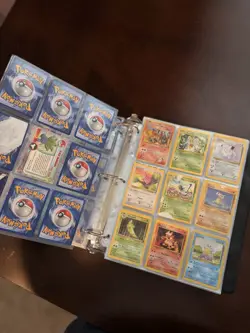 Pokemon TCG Binder Lot Pikachu Charmander Bulbasaur Squirtle Ninetales charizard - Image 1