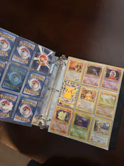 Pokemon TCG Binder Lot Pikachu Charmander Bulbasaur Squirtle Ninetales charizard - Image 2