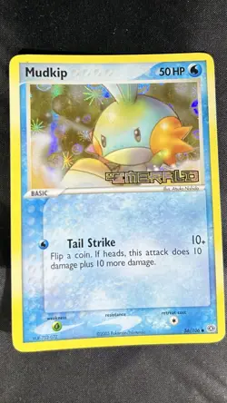 2005 Pokemon Mudkip Ex Emerald 56/106 Reverse Foil STAMPED - Image 1