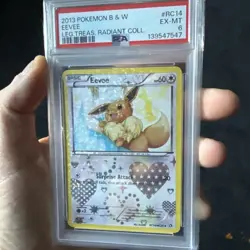 Eevee RC14/RC25 Legendary Treasures: Radiant Collection Holo PSA 6 Pokemon - Image 1