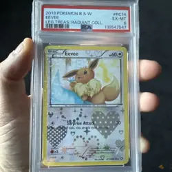 Eevee RC14/RC25 Legendary Treasures: Radiant Collection Holo PSA 6 Pokemon - Image 2
