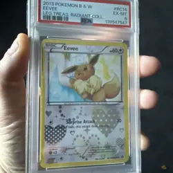 Eevee RC14/RC25 Legendary Treasures: Radiant Collection Holo PSA 6 Pokemon - Image 3
