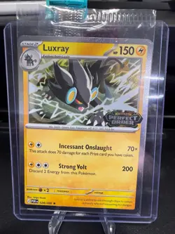 Pokemon Luxray 028/088 Best Buy Perfect Order Stamped Holo Sealed Promo - Image 1