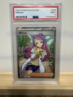 2023 Pokemon SVI En Scarlet & Violet Miriam Ultra Rare 238/198 PSA 9 - Image 1