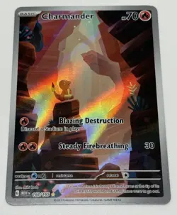 Pokemon TCG Charmander 168/165 Scarlet & Violet 151 Illustration Rare Holo - Image 1