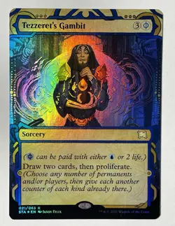 Tezzeret's Gambit Foil #21 NM Strixhaven STA Magic MTG - Image 1