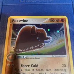 2004 Pokemon Piloswine 13/109 EX Team Rocket Returns Holo Rare 🔥 Centered/Clean - Image 2