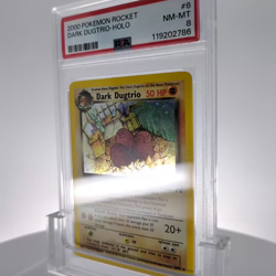 2000 Pokemon Team Rocket Dark Dugtrio Holo #6 Unlimited PSA 8 Swirl WOTC - Image 2