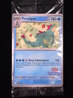 Pokemon Illustration Contest 2024 Promo SEALED Feraligatr Pikachu & Toxtricity - Image 1