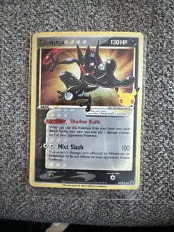 Pokemon TCG - Greninja Gold Star Holo Promo SWSH144 - CELEBRATIONS - NEAR MINT - Image 1