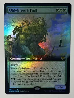 Old-Growth Troll - Foil - Extended Art Kaldheim Variants NM - Image 1
