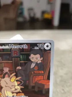Pokemon Team Rocket’s Meowth Illustration Rare Destined Rivals 203/182 - Image 2