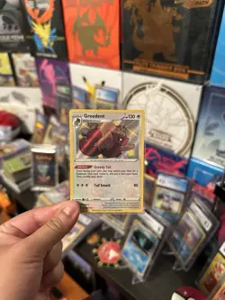 Pokemon TCG Greedent Shining Fates SV100/SV122 Holo Shiny Holo Rare - Image 1