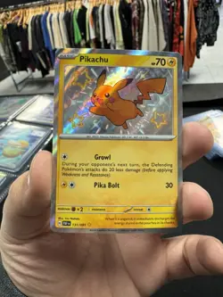Pikachu 131/091 Holo Shiny Rare SV Paldean Fates 2024 Pokemon PAF Near Mint - Image 2