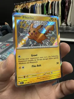 Pikachu 131/091 Holo Shiny Rare SV Paldean Fates 2024 Pokemon PAF Near Mint - Image 3
