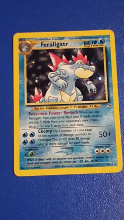 Pokemon Feraligatr Holo Rare Unlimited 4/111 Neo Genesis 100 HP English - Image 1