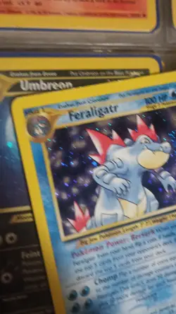 Pokemon Feraligatr Holo Rare Unlimited 4/111 Neo Genesis 100 HP English - Image 3