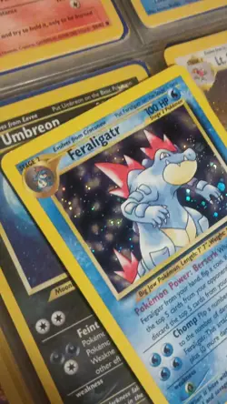 Pokemon Feraligatr Holo Rare Unlimited 4/111 Neo Genesis 100 HP English - Image 4