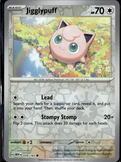 Jigglypuff 039/165 Common SV: Scarlet & Violet 151 Pokemon TCG - NM - Image 1