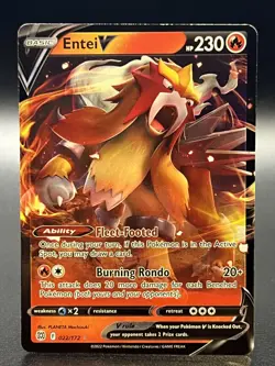 Entei V 022/172 Ultra Rare SWSH09: Brilliant Stars Pokemon TCG - NM - Image 1