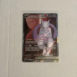 Team Rockets MewTwo ex 213/182 Full Art Destined Rivals Pokemon TCG. Pk000950 - Image 1