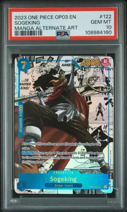 One Piece PILLARS OF STRENGTH Sogeking Manga Usopp OP03 122 PSA 10 - Image 1