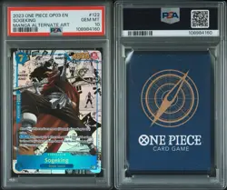 One Piece PILLARS OF STRENGTH Sogeking Manga Usopp OP03 122 PSA 10 - Image 2