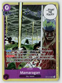 One Piece TCG Mamaragan OP15-078 Super Rare English SR English NM - Image 1