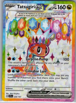 Tatsugiri ex 226/191 SV08: Surging Sparks - Pokemon Card - NM - Image 1