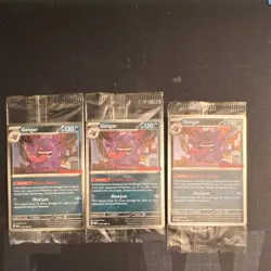 Pokemon Gengar GameStop Promo Sealed Card Lot of 3 - Image 1