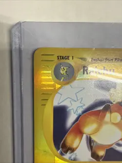 Pokemon Raichu 61/165 Expedition Base Set Holo Rare 80HP 2002 Trading Card - Image 2