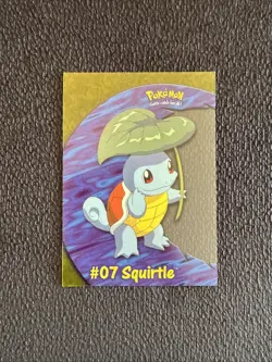 2000 TOPPS Pokemon #07 Squirtle PC4 TV Animation CLEAR ACETATE Card - Image 1