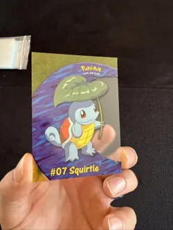 2000 TOPPS Pokemon #07 Squirtle PC4 TV Animation CLEAR ACETATE Card - Image 3