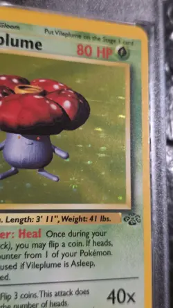 Vileplume Jungle Set Holo Rare Card 15/64 Pokemon Never Played With - Image 2