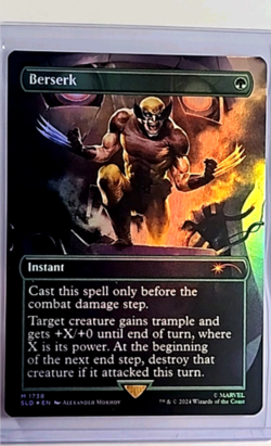MTG Magic The Gathering SLD Secret Lair Drop Wolverine Xmen Foil #1738 Berserk - Image 1