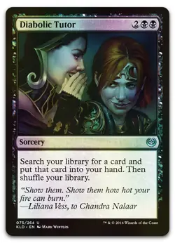 Diabolic Tutor #75 (Foil) (NM) Kaladesh KLD Magic MTG - Image 1
