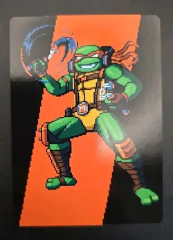 Michelangelo, the Heart Art Card Art Series: Teenage Mutant Ninja Turtles MTG NM - Image 1