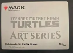 Michelangelo, the Heart Art Card Art Series: Teenage Mutant Ninja Turtles MTG NM - Image 2