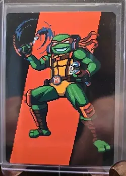 Michelangelo, the Heart Art Card Art Series: Teenage Mutant Ninja Turtles MTG NM - Image 3