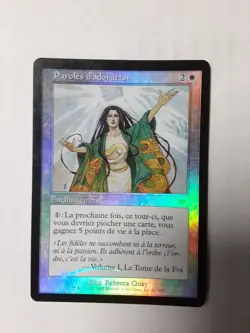 MTG Onslaught Words of Worship FOIL - French LP - Image 1