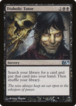 Diabolic Tutor #93 (MP) Magic 2011 M11 Magic MTG - Image 1