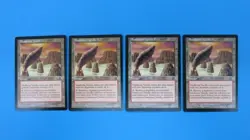 4x SANDSTONE NEEDLE LAND MERCADIAN MASQUES MTG MAGIC THE GATHERING NM / UNPLAYED - Image 1
