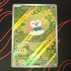 Rowlet 090/088 Perfect Order Illustration Rare Pokemon Card NM PACK FRESH - Image 1