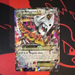 Pokemon TCG M Aggron EX 94/160 XY Primal Clash Full Art Mega Holo Rare - Image 1