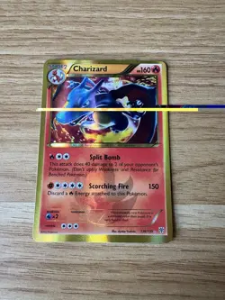 Pokemon TCG Charizard Secret Rare Holo Plasma Storm 136/135 - Image 2