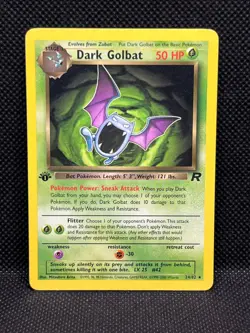 Pokemon Tcg Dark Golbat 24/82 Team Rocket 1st Edition Non Holo - Image 1